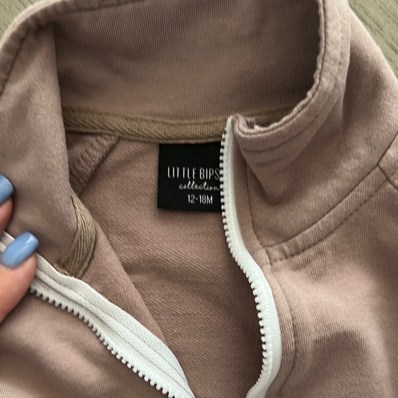 Mauve Quarter-Zip Pullover - Picture 3 of 3